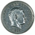 Portugal D. Carlos I 200 Reis 1893 *Data Emendada*